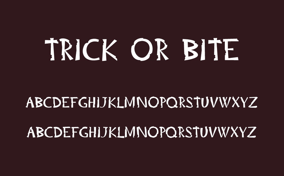 Trick or Bite font