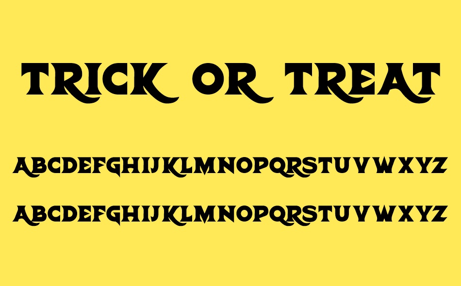 Trick Or Treats font