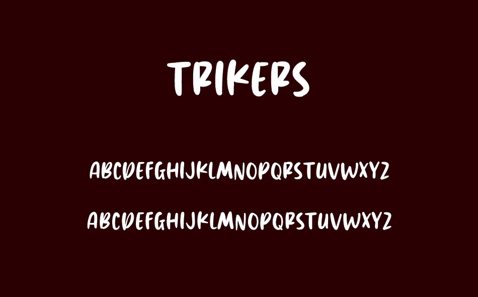 Trikers font
