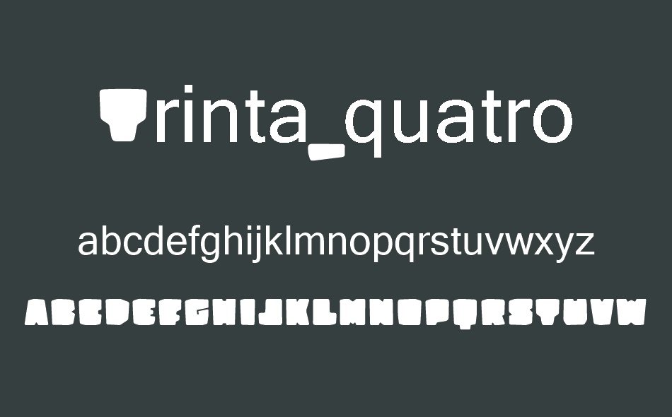 Trinta Quatro font