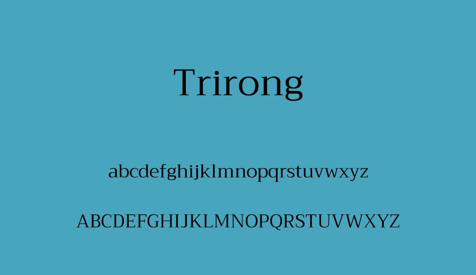 trirong font