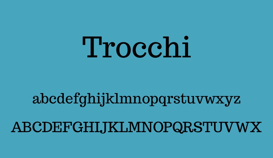 trocchi font