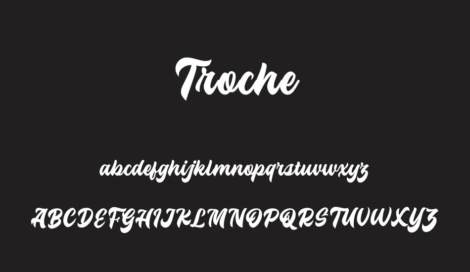 troche font