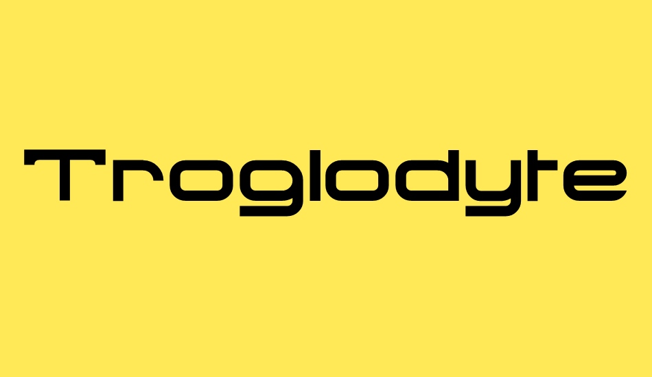 troglodyte font big