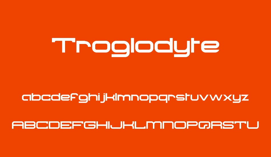 troglodyte font