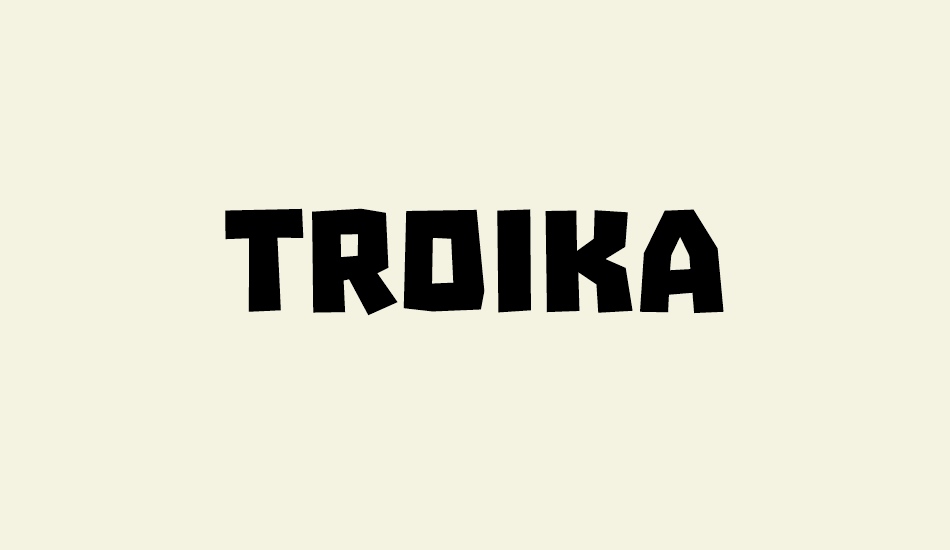 troika font big