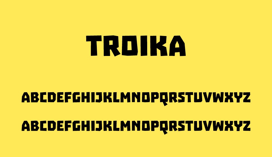 troika font