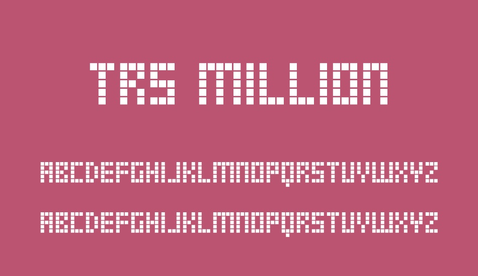 trs-million font