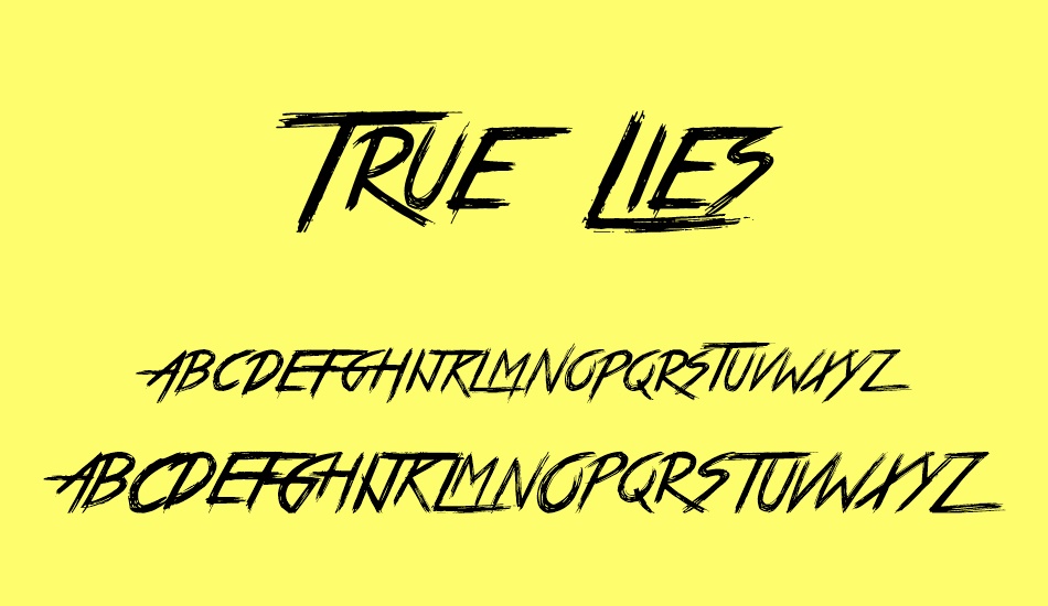 true-lies font