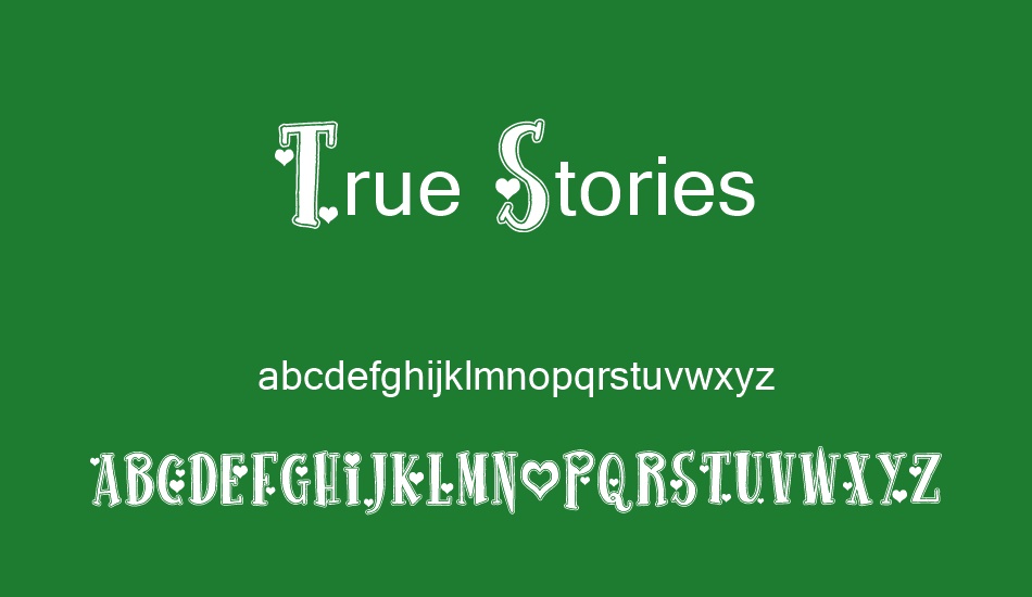 true-stories font