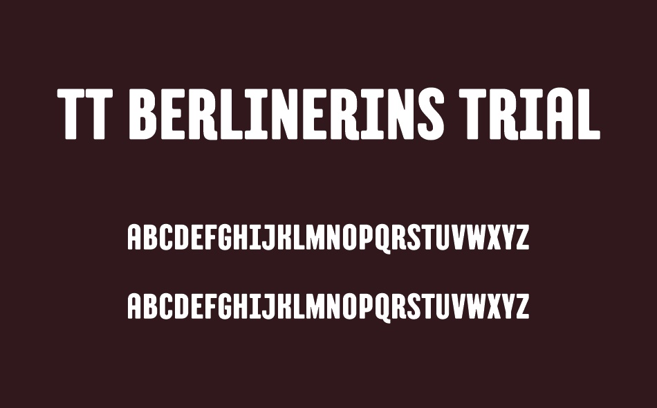 TT Berlinerins font