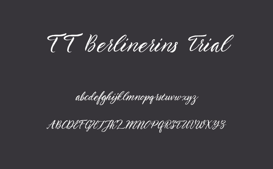 TT Berlinerins Script font