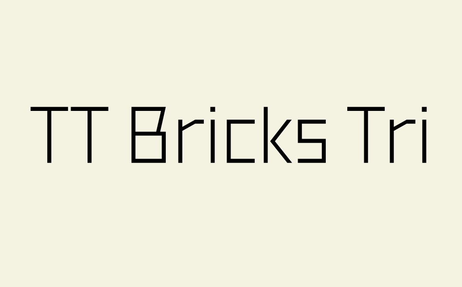 TT Bricks font big