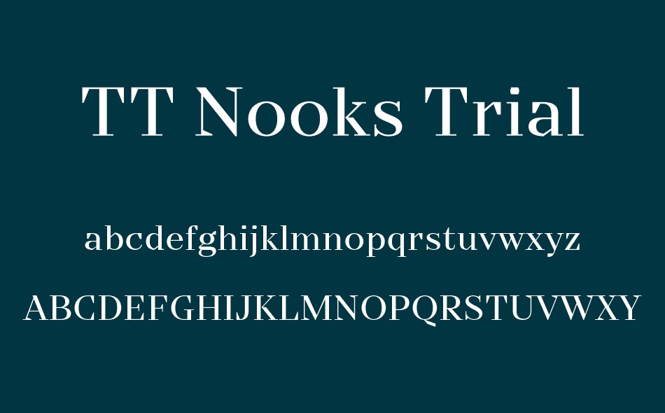 TT Nooks font