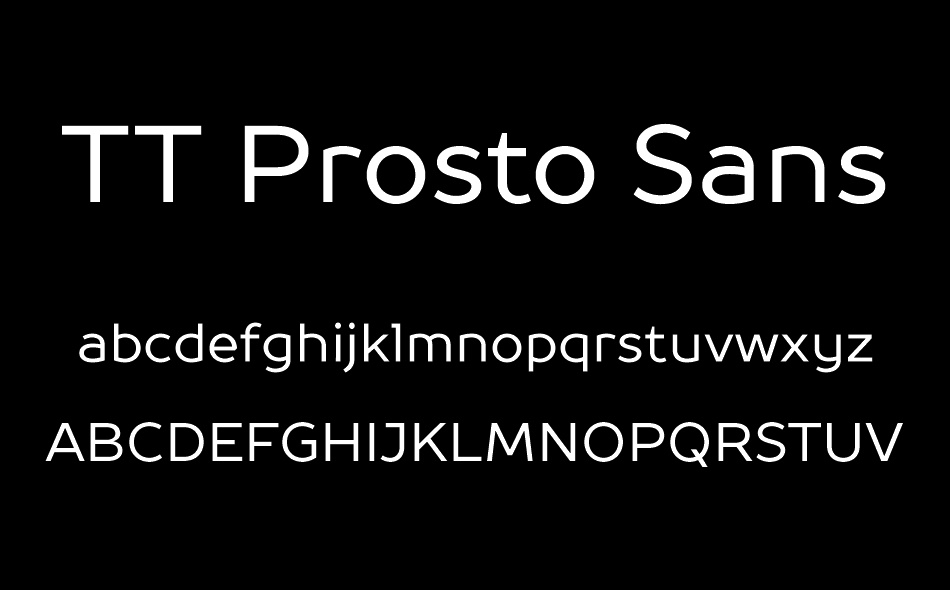 TT Prosto Sans font