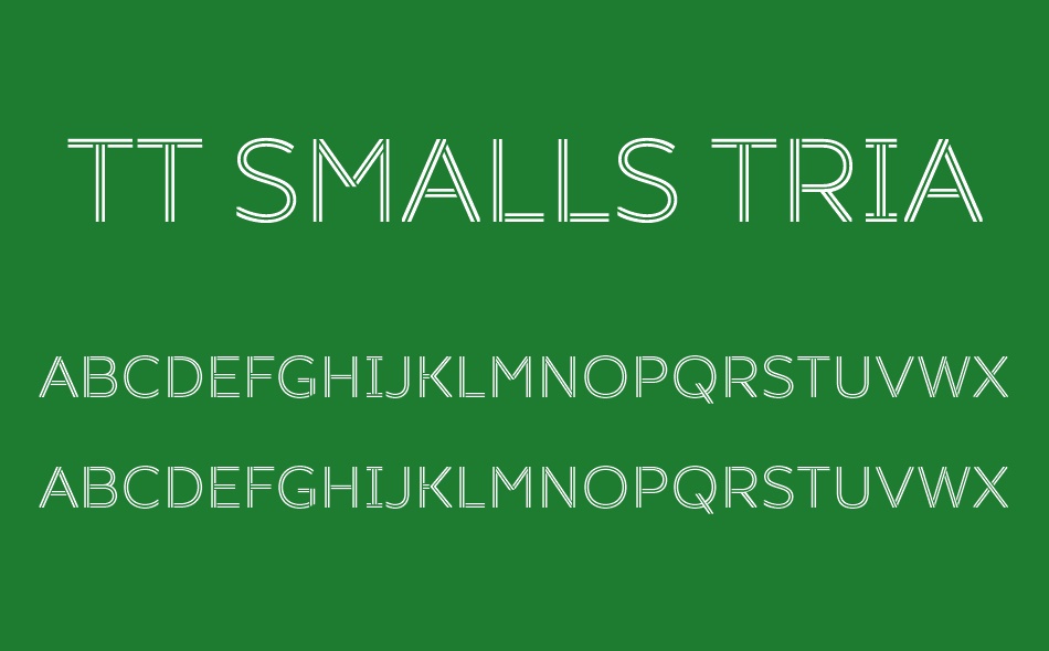 TT Smalls font