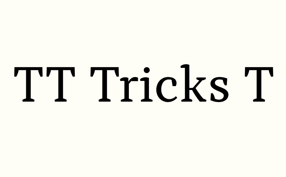 TT Tricks font big