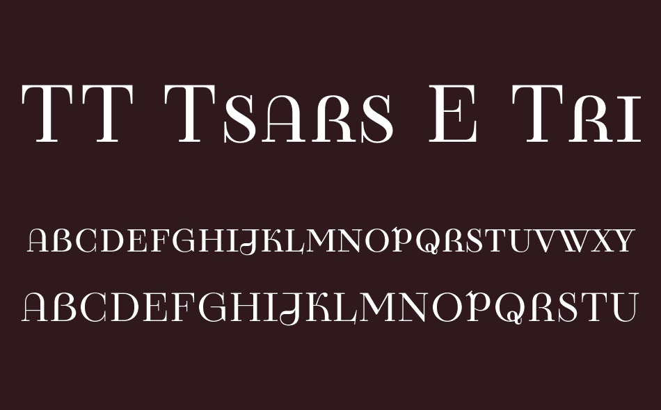 TT Tsars font