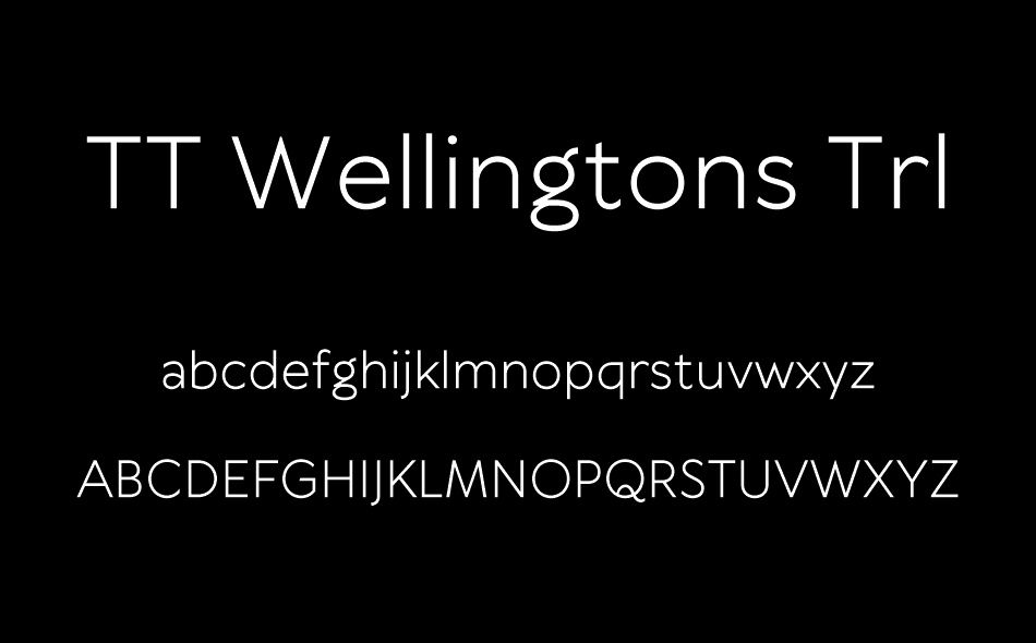 TT Wellingtons font