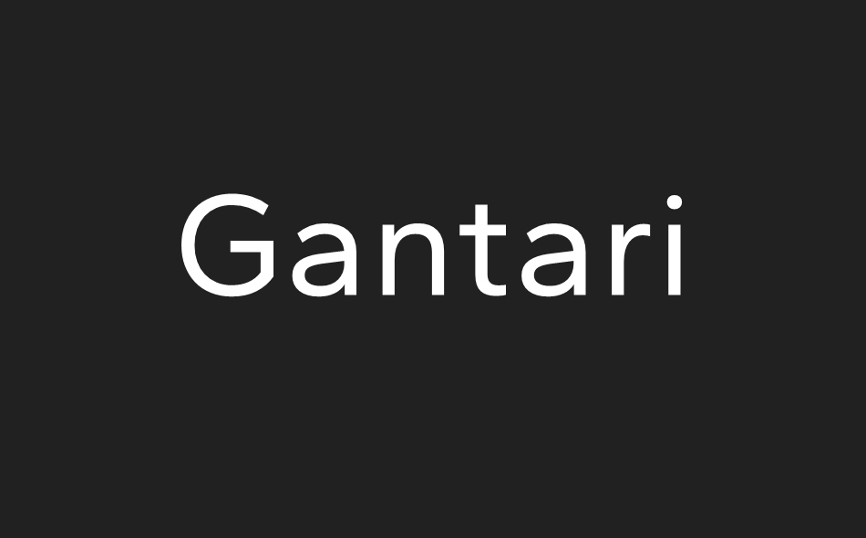 Gantari font big