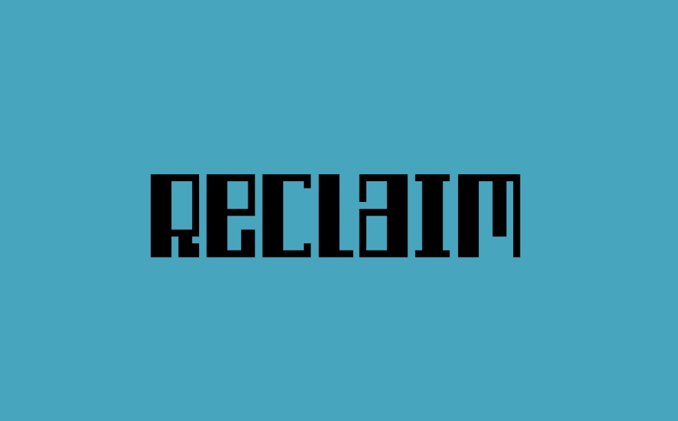 Reclaim font big