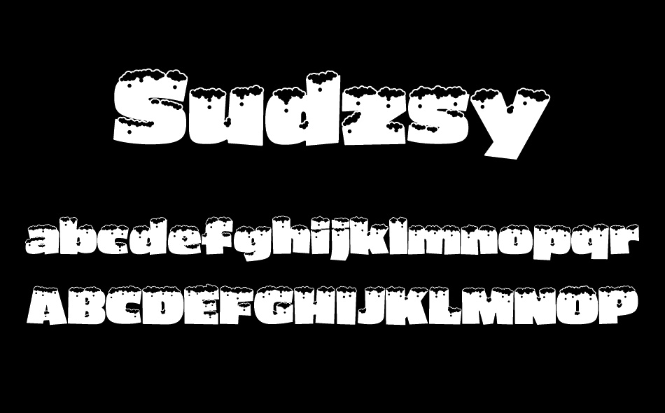 Sudzsy font