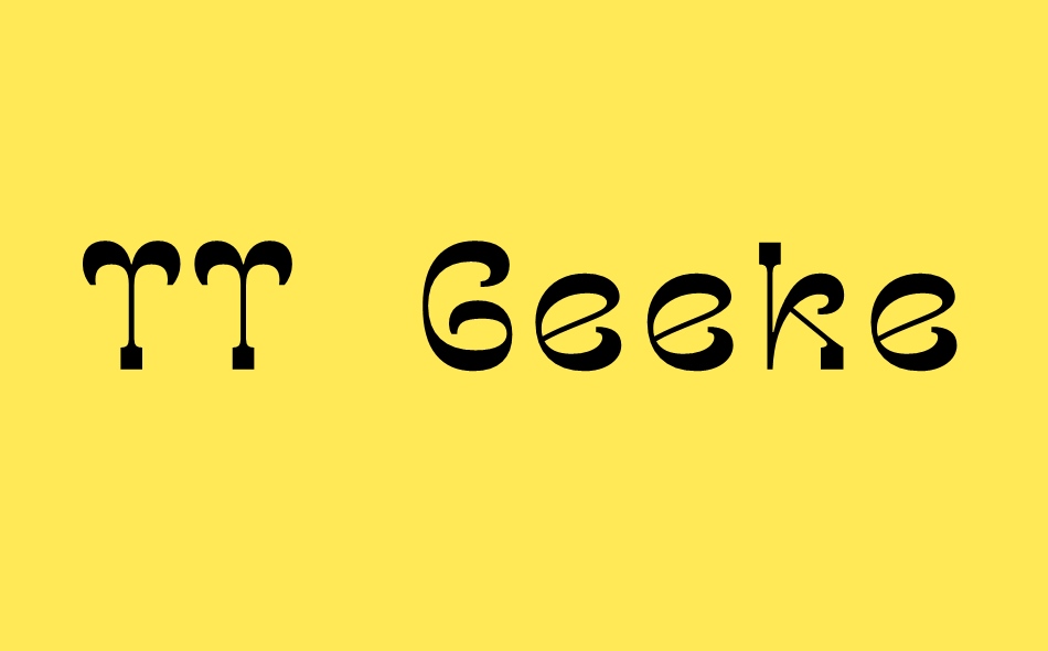 TT Geekette font big