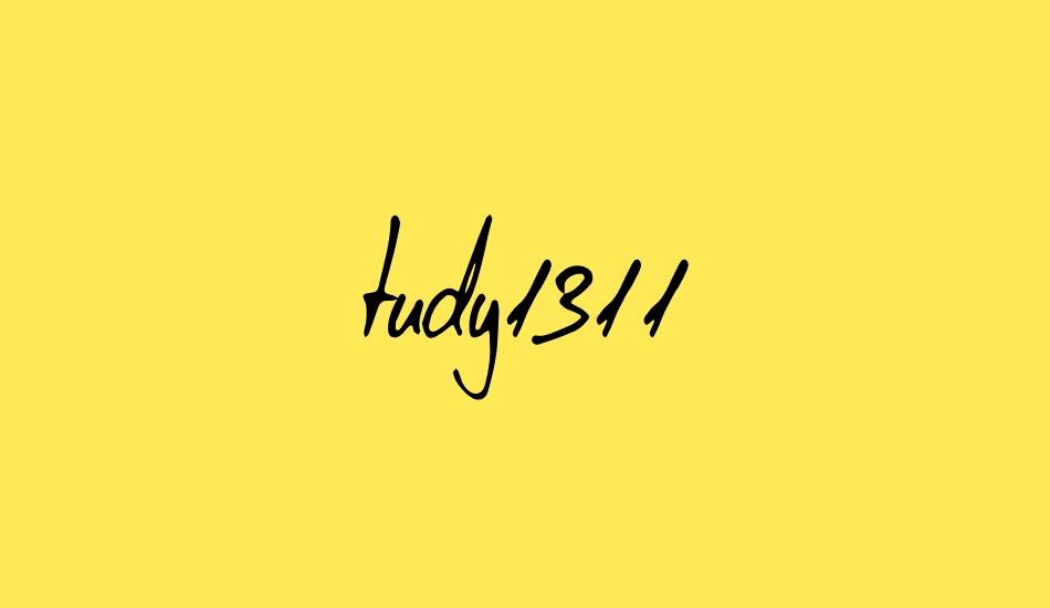 tudy1311 font big