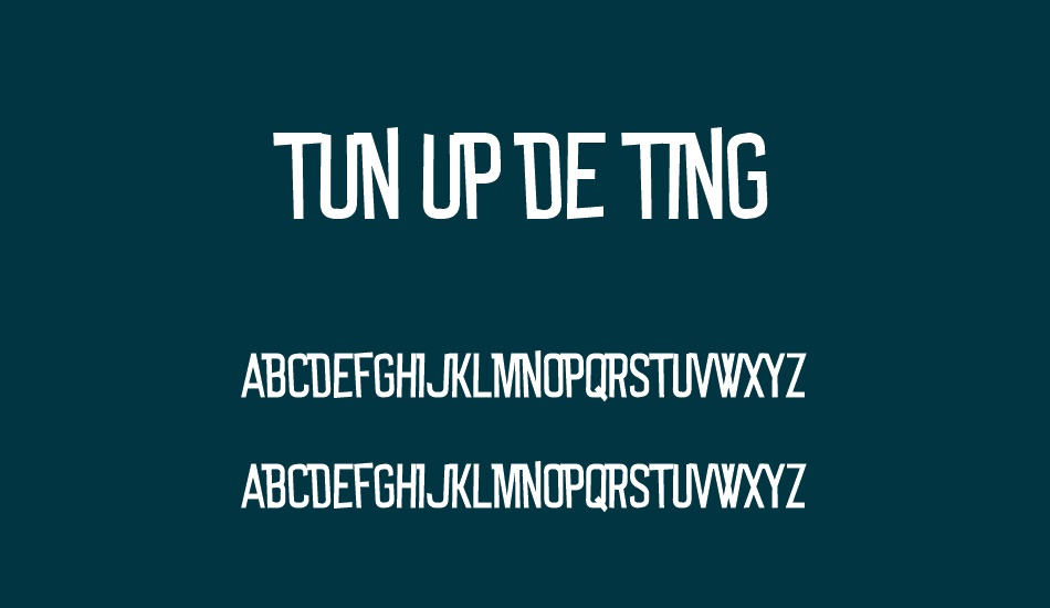 tun-up-de-ting font