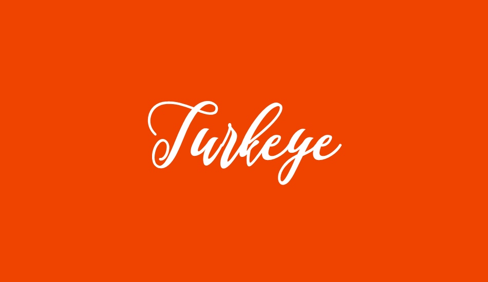 turkeye font big