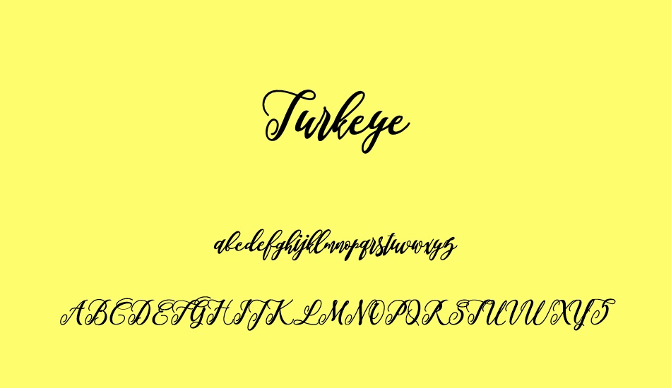 turkeye font