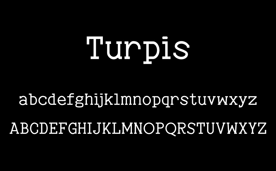 Turpis font