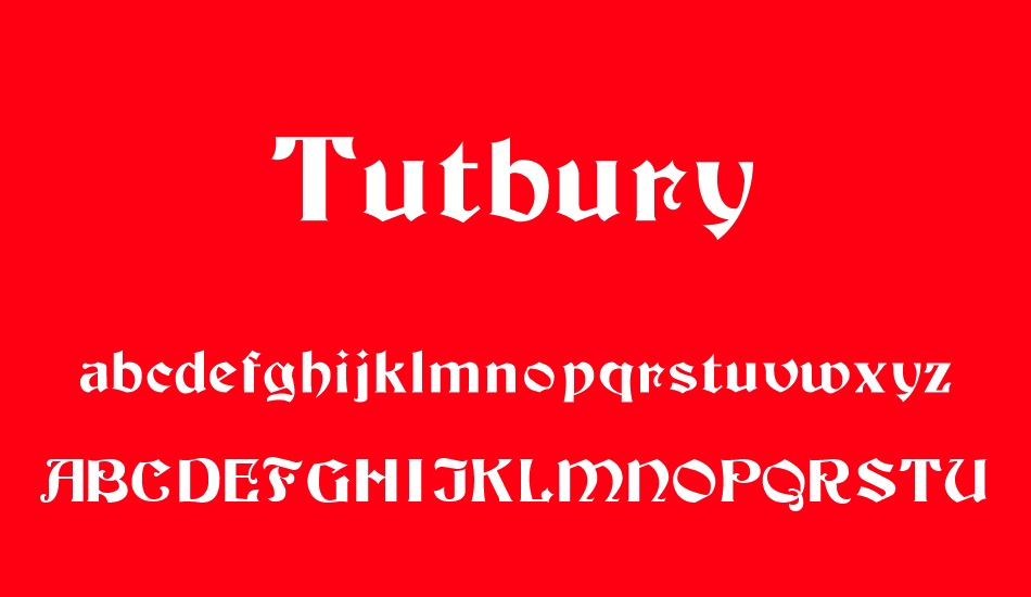 tutbury font
