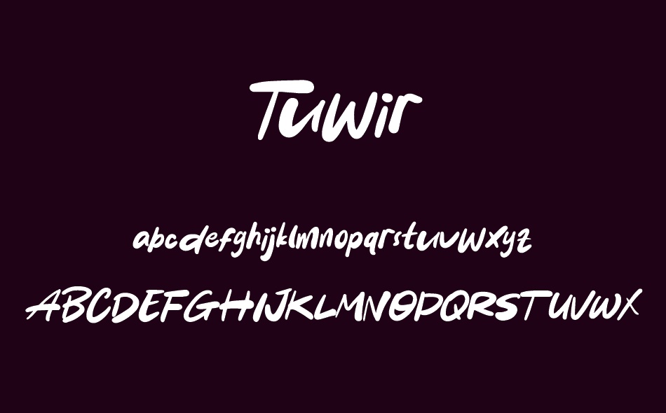 Tuwir font