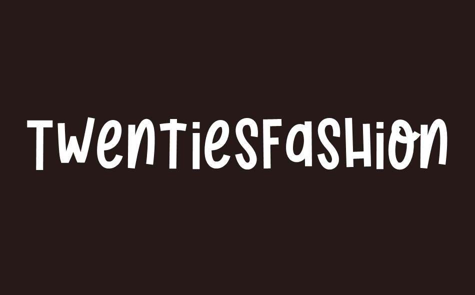 Twenties Fashion font big