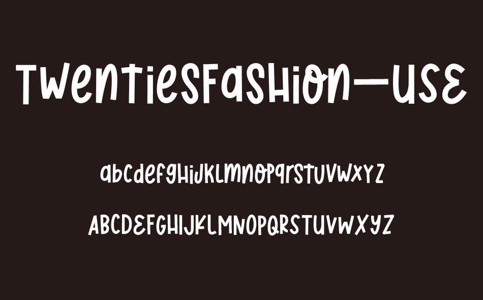 Twenties Fashion font