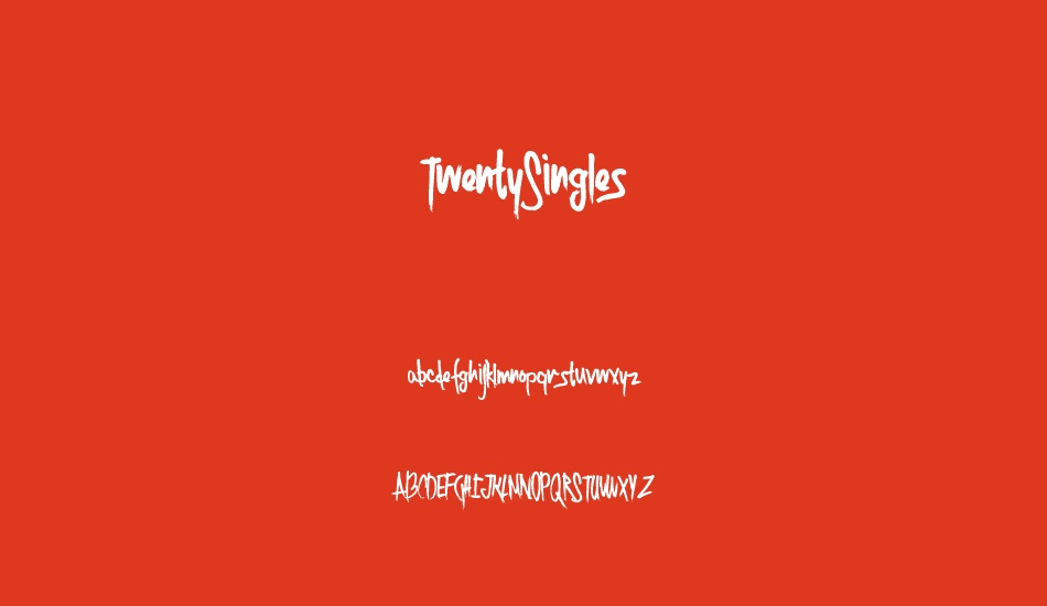 twentysingles font