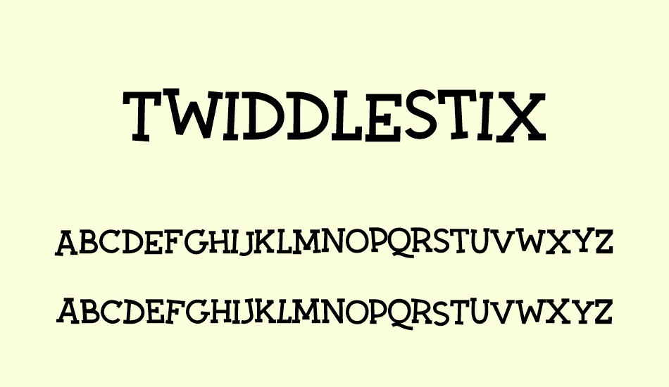 twiddlestix font