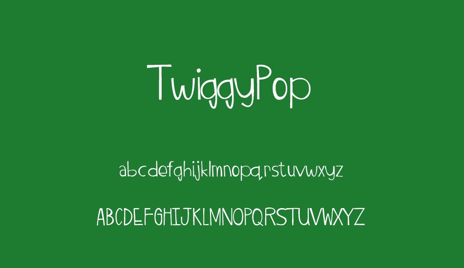 twiggypop font