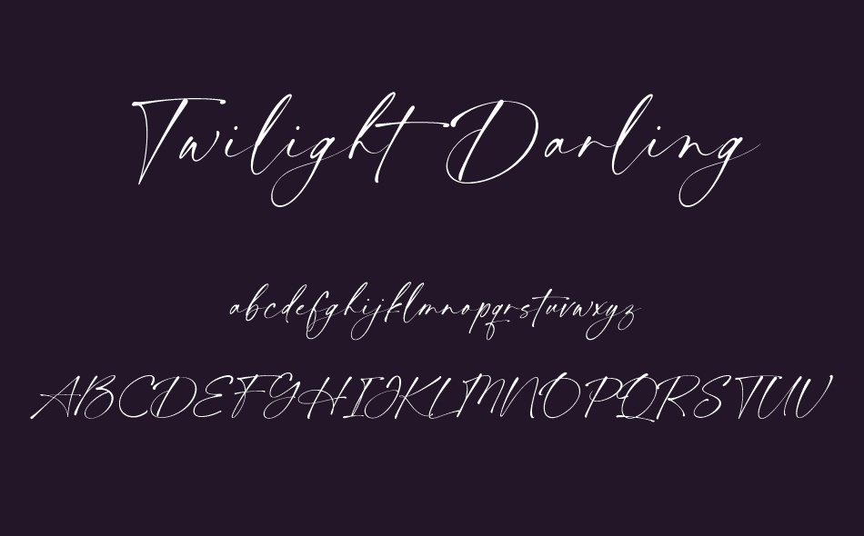 Twilight Darling font
