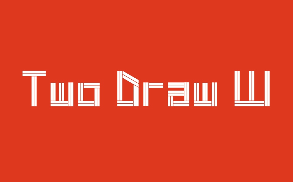 Two Draw World font big