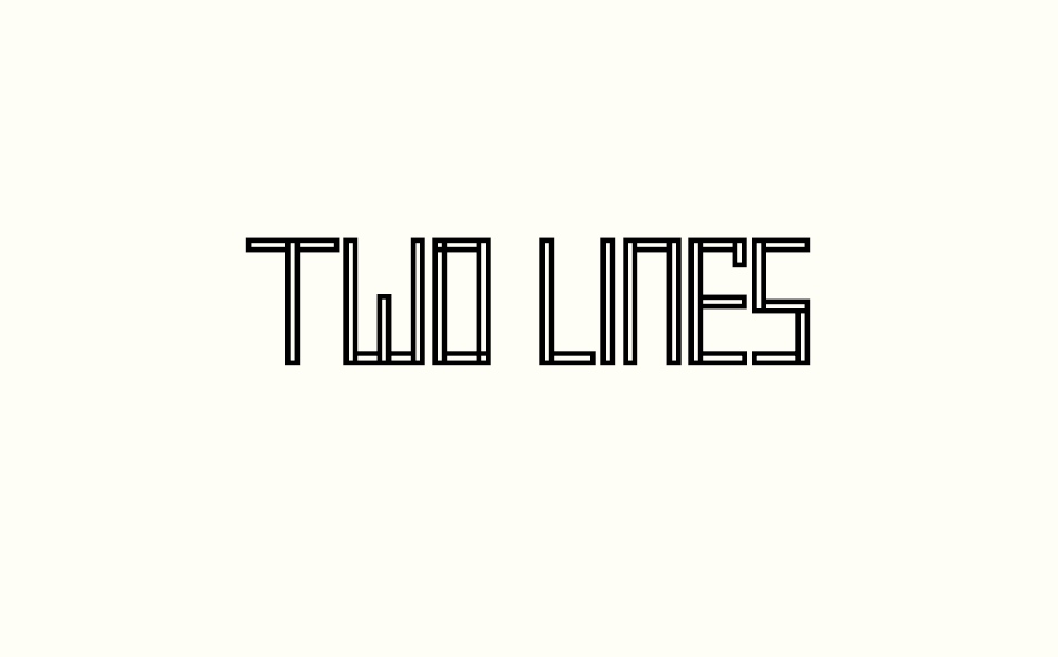 Two Lines font big