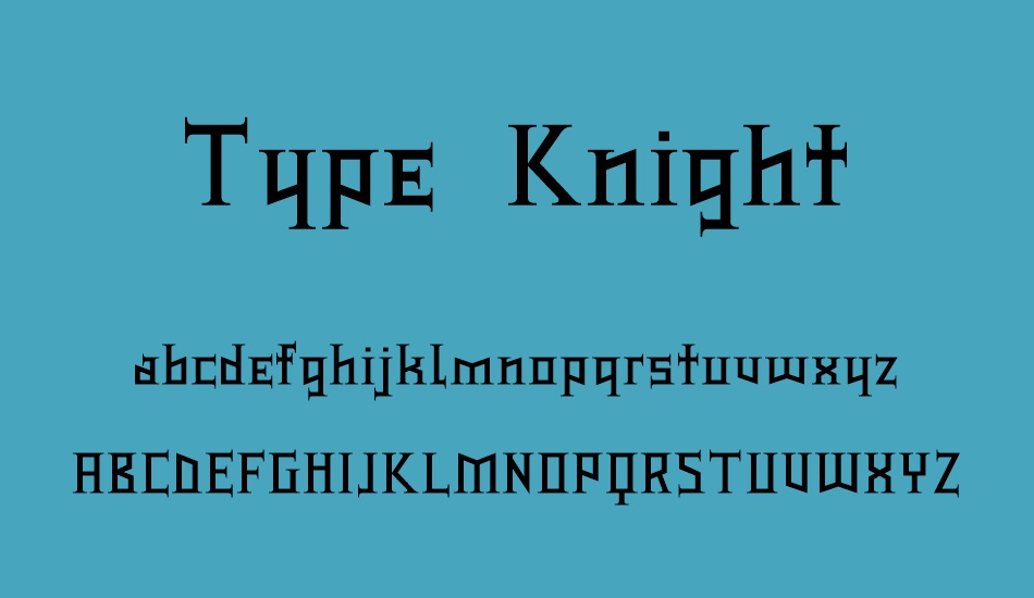 type-knight font
