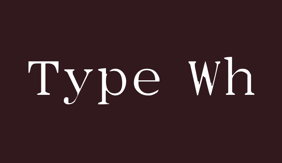 type-wheel font big