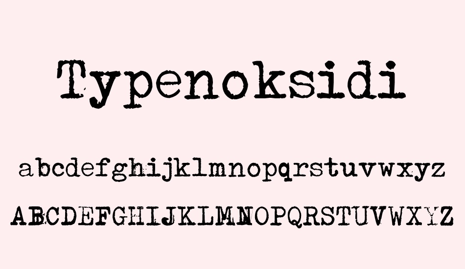 typenoksidi font