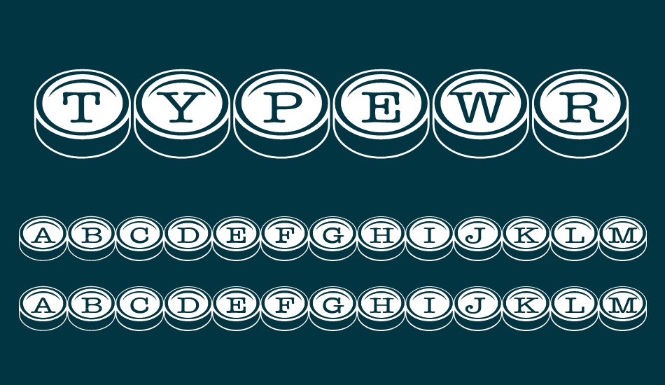 typewriterkeys font