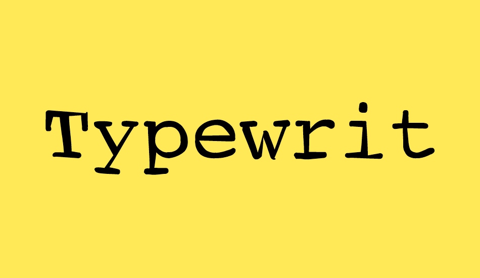 typewriterscribbled font big