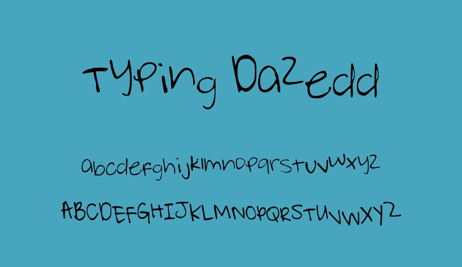 typing-dazedd font