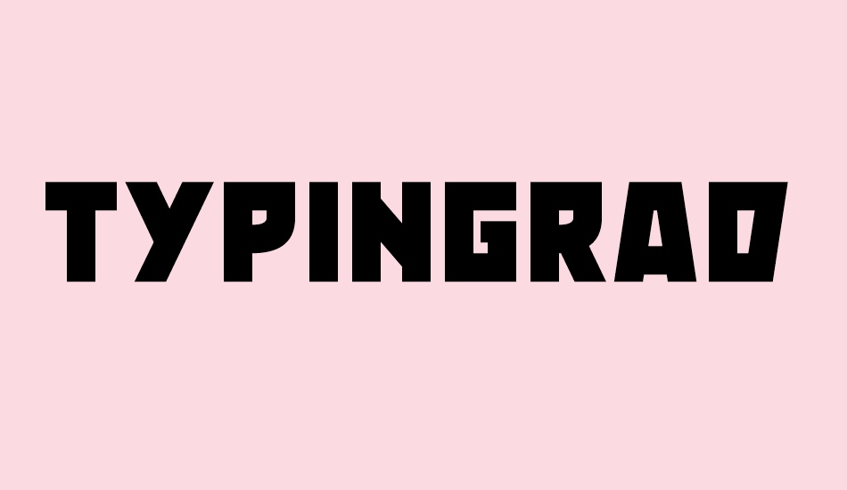 typingrad font big