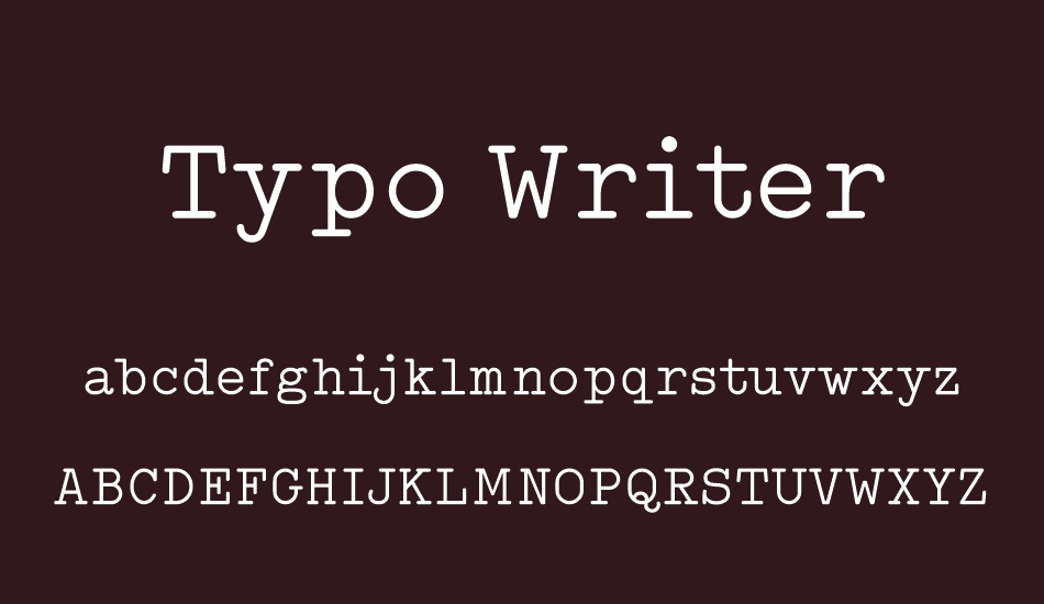 typo-writer-demo font